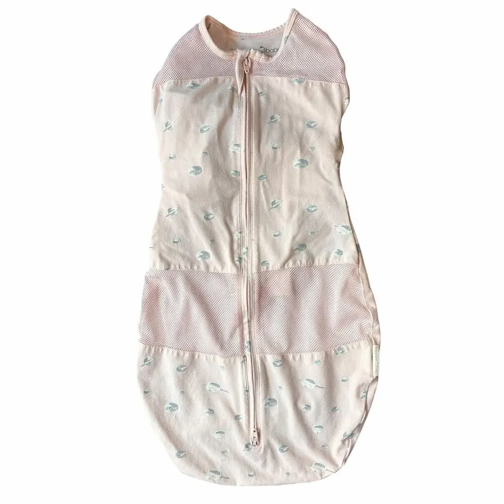 Happiest Baby Sleep Sack Pink Planet Print Infant Swaddle